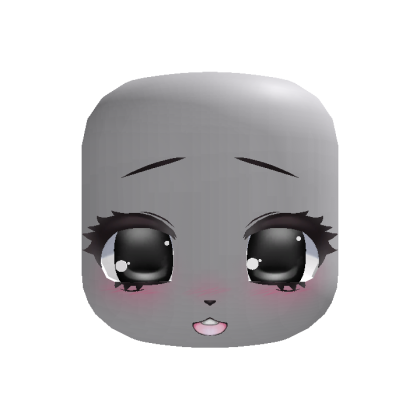 shy cute kigurumi girl puppy eyes (black)