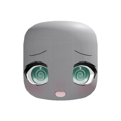 (Animated) Green Silly Kawaii Dizzy Face