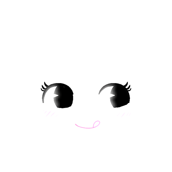 Cute Chicolate Yum Face Girl (Glowing)