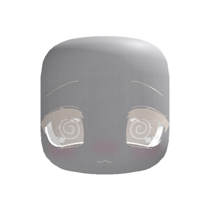 (Animated) Light Brown Cute Chibi Calm Dizzy Face