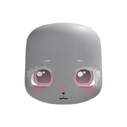 albino pink bunny kawaii kigurumi doll eyes head
