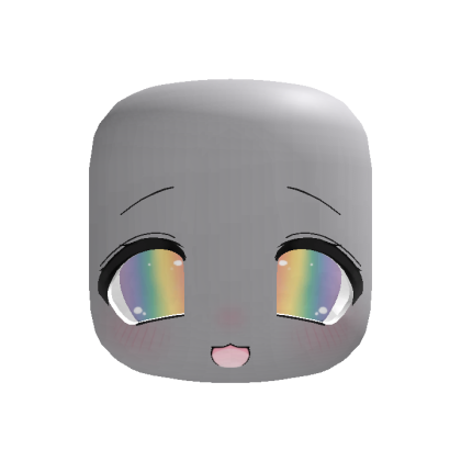 (Animated) Light Rainbow Adorable Chibi Happy Face