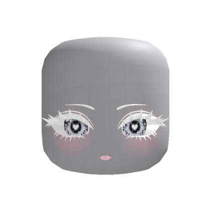 White Heart Animated Face
