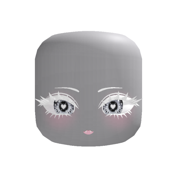 White Heart Animated Face