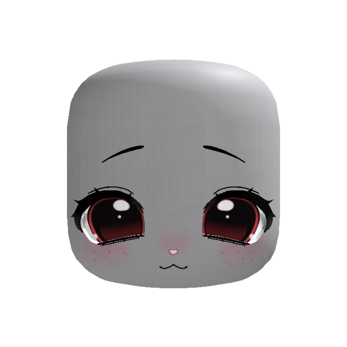 (animated) cute moe puppy eyes in red