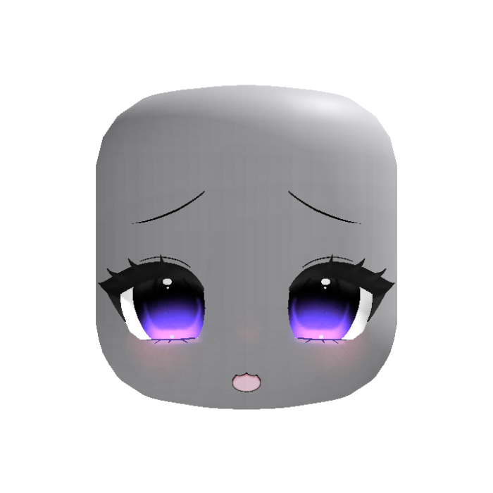 [EMISSIVE] Glowing Cute Kawaii Anime Eyes Purple
