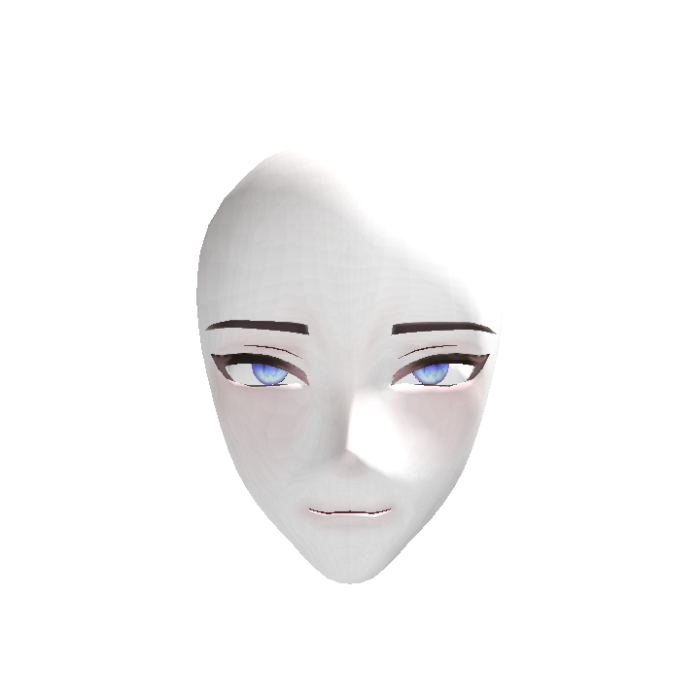 Blue-Eyed Sly Boy Head