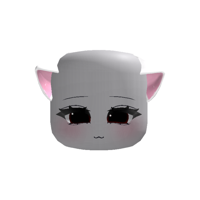 (animated ears) Moe kawaii White droopy cat ears