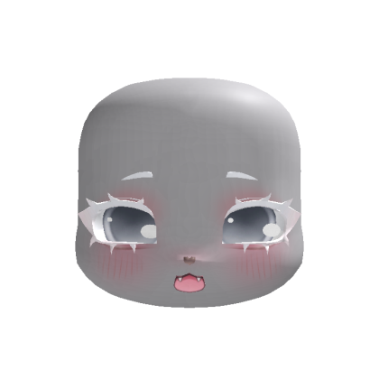 (animated) blue albino angelic kigurumi puppy face