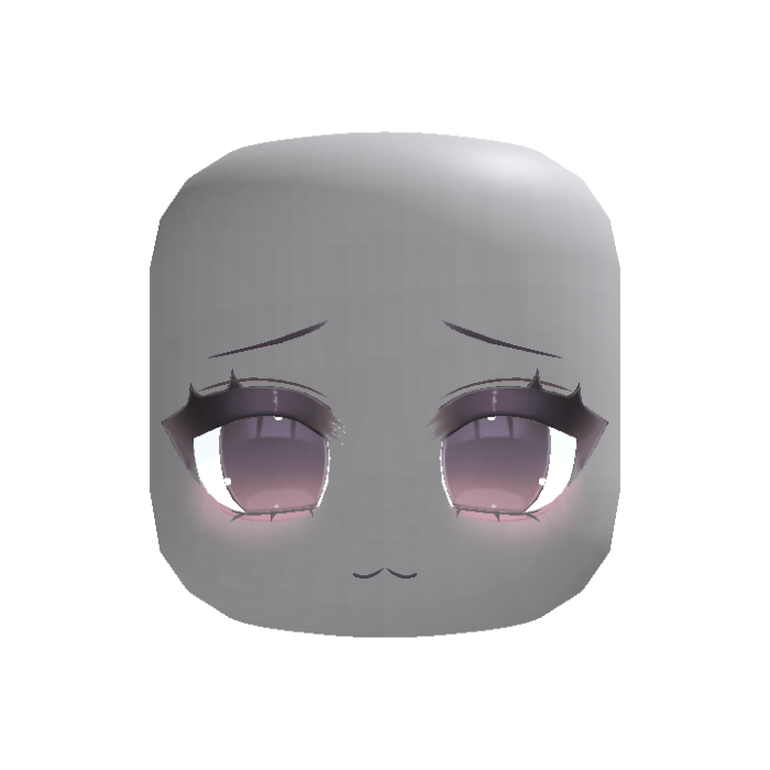 (animated) Shy Anime Moe Stare in Pink