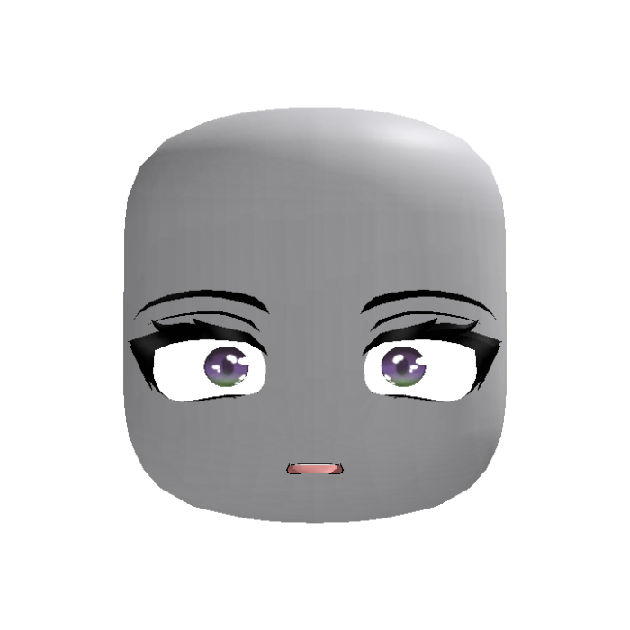 Chibi Anime Shocked Head GLOWING ⭐