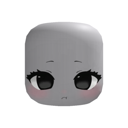 Cute Black Chibi Doll Anime Face