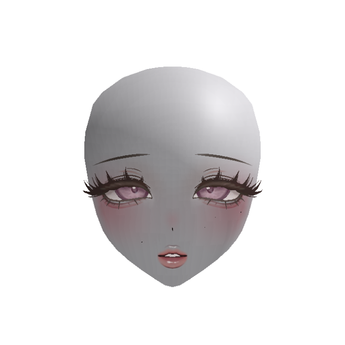 Elegant Pretty Anime Girl Face (NO OUTLINE)