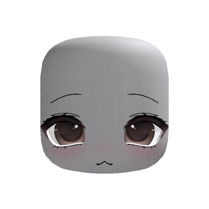 (animated) brown kawaii cute sweet doll anime face