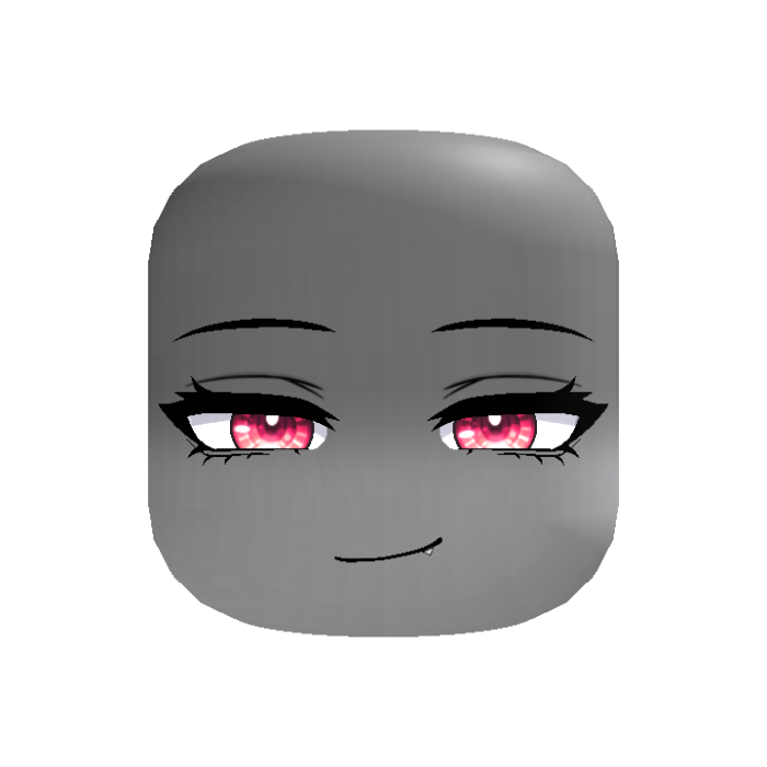 [ANIMATED] Smug Anime Girl Red Eyes Shadowed