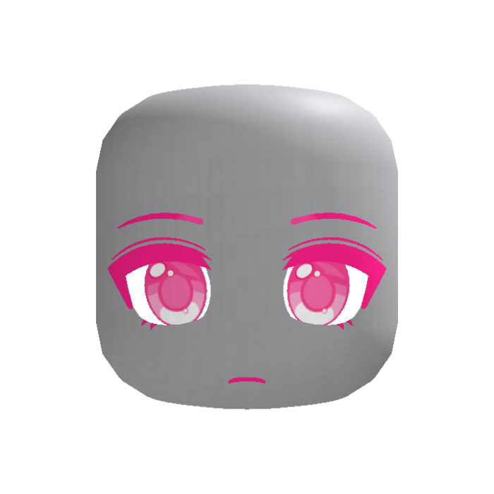 Pink Tired Eyes Cute Emo Sad Bored Anime Face