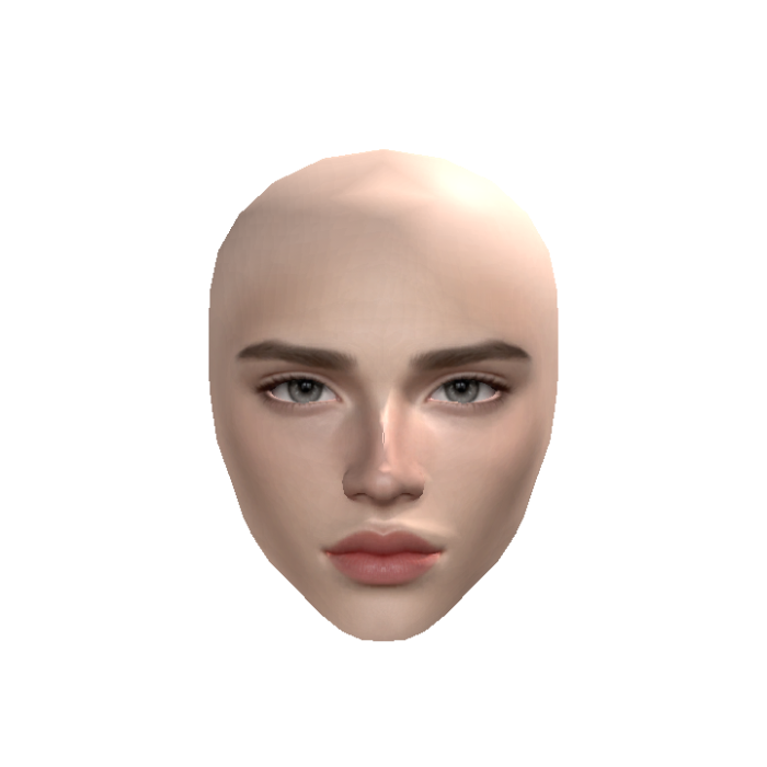 Man Model Head Pale