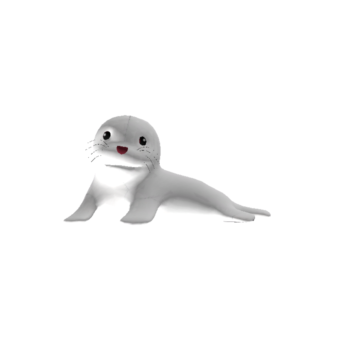 Seal Head (Animated Blinking Eyes)