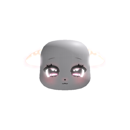 GLOWING animated fawn ears cute anime chubby face
