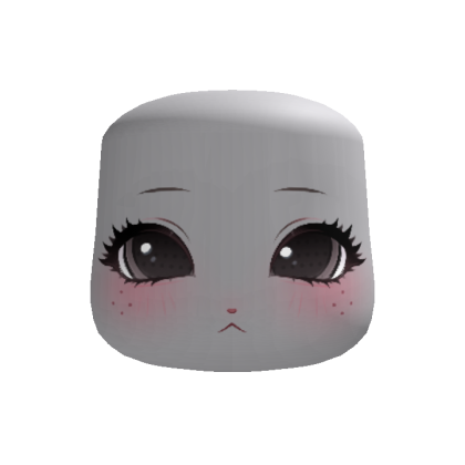 sweet kawaii moe bunny face (black)