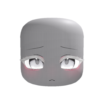 (Animated) Red Anime Moe Shy Eyes Albino White
