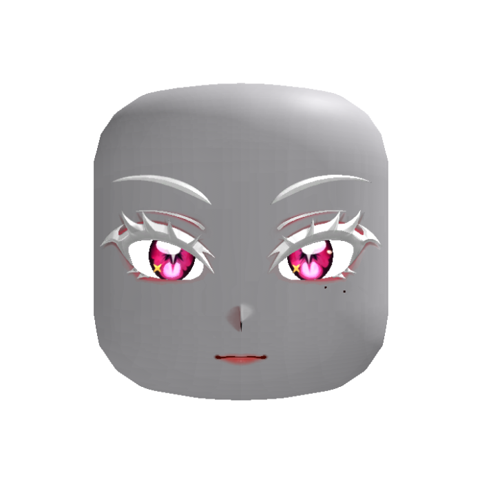 Albino Kawaii Bat Lash Face Pink