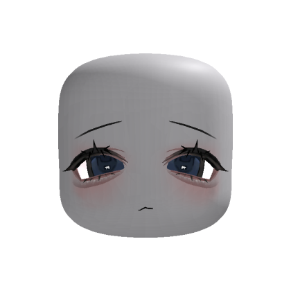 Sleepy Blue Eyes Head (Animated)
