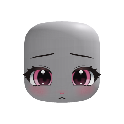 ♡ cute kawaii shy bunny pout face 🐰pink🦄 thumbnail