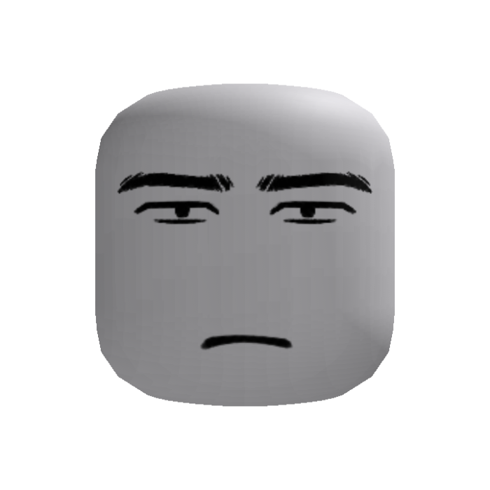 Stern Frown Face