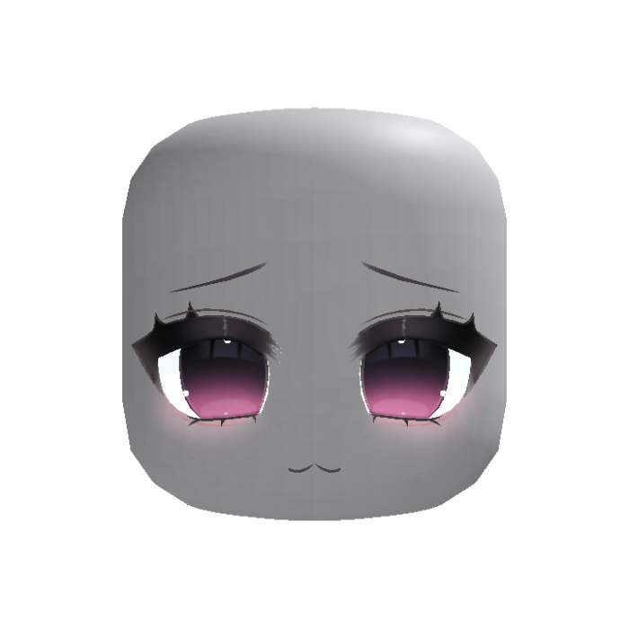 (animated) Shy Anime Moe Stare in Pink