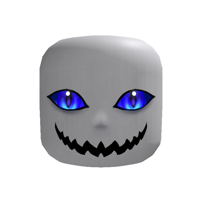 [Emissive] Blue spooky demon face