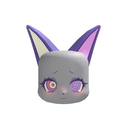 Cute Anime Fox Girl Purple ♥ [ ANIMATED EARS ]