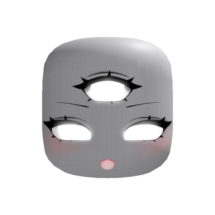GLOW halloween three eyed cute cyclops face whit