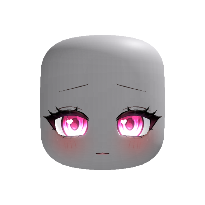 (Animated) Kawaii Pink Heart Gaze
