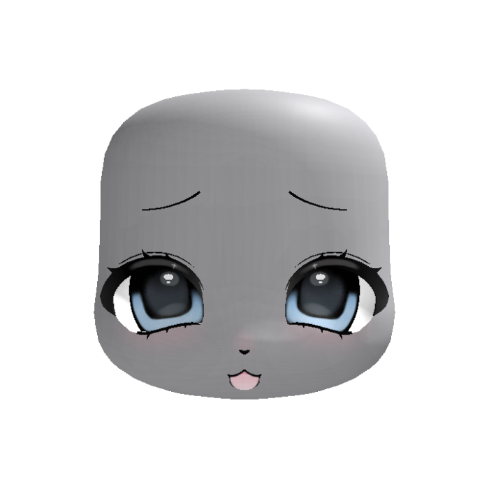 ♡ animated blue cute kigurumi furry fursuit head