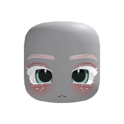♡ Adorable albino fawn chibi face ♡ (green eyes)