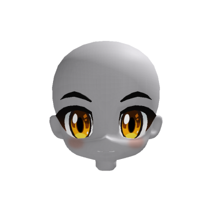 Anime Chibi Head with Yellow Eyes thumbnail