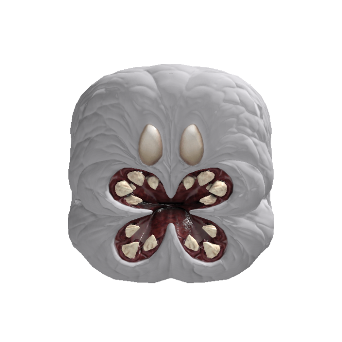 Creepy Demon Head 06