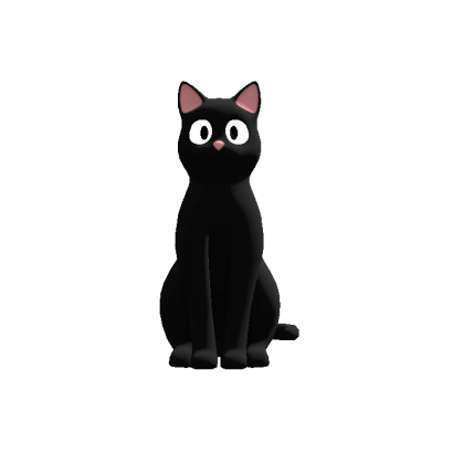 Black Cat Head Following Eyes thumbnail