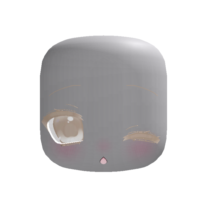 (animated) cute winking moe eyes in cream