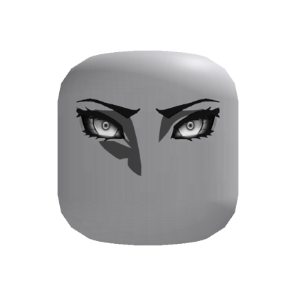 Evil Black White Eyes Face