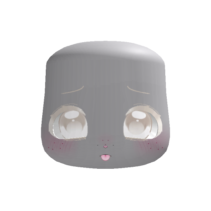 kawaii shy sweet silly puppy face in blonde