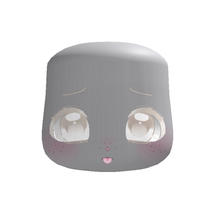 kawaii shy sweet silly puppy face in blonde