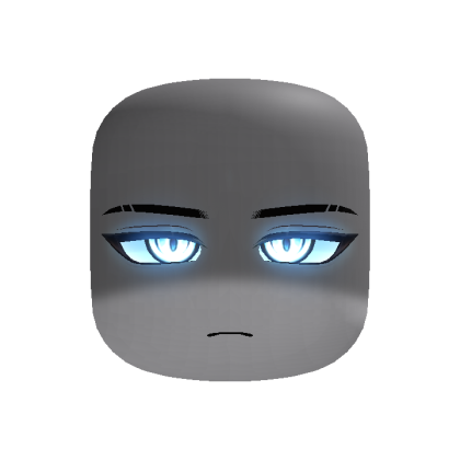 Blue Shadowed Powerful Glowing Aura Face
