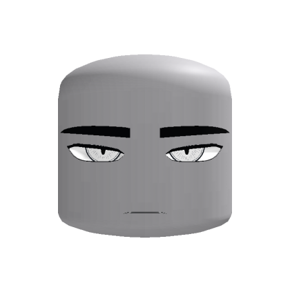 Icy White Eyes Anime Head (Recolorable)