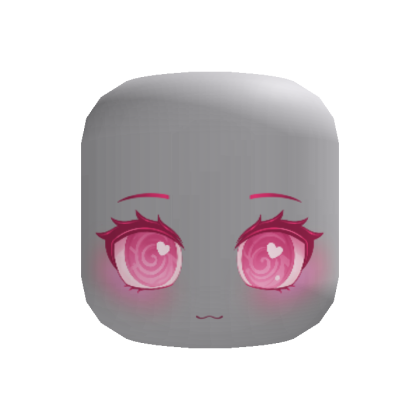 Pink Swirly Heart Eyes Anime Head thumbnail