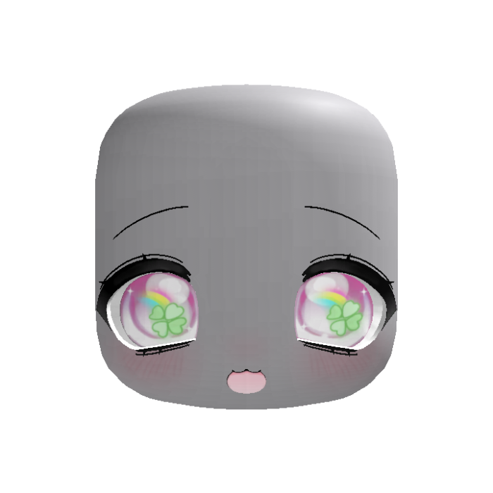 ♡: cute lucky kawaii :D face in pink