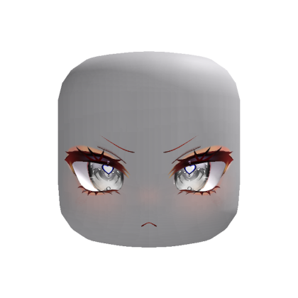 Angry Moe Heart Eyes Face (Grey)