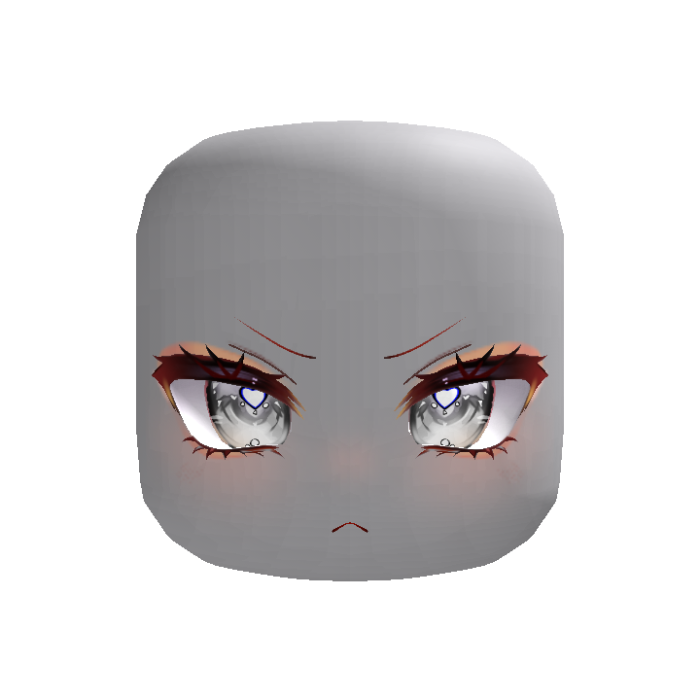 Angry Moe Heart Eyes Face (Grey)