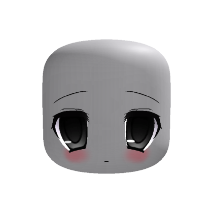 ♡ ꒰ animated kawaii 2000's moe shy face black ꒱ ♡